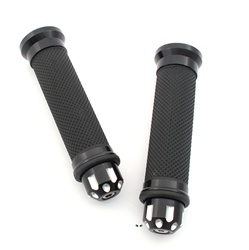 rdr black grip set with designer bar end savers