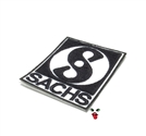 MOPED THREADS sachs logo patch - black n white