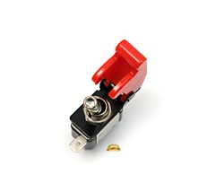 red airplane style toggle switch