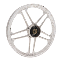 NOS grimeca 16" white 5 star 10 razze stella front wheel - NUDE