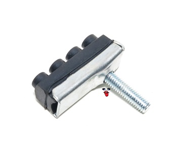 solex brake pad - with metal holder and threaded stud