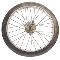 USED 17" peugeot 102 spoke wheel - REAR