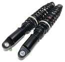 dual spring rate progressive adjustable shocks with EGOBOOST™ technology- 350mm - 370mm in BLACK