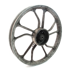 USED tomos 16" REAR mag wheel - grey lightning
