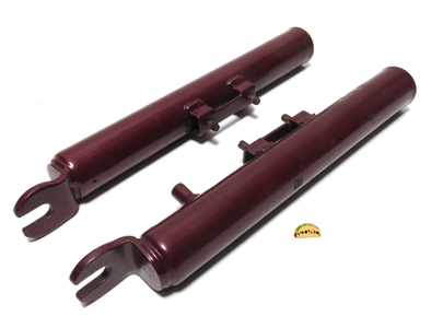 USED tomos fork bottom set - BURGUNDY