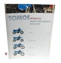 tomos OEM OFF ROAD moped line spare parts manual 2003-2006