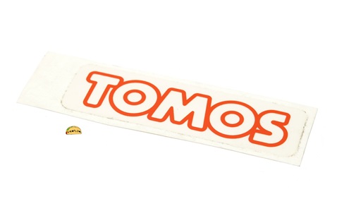 tomos OEM orange outline logo sticker