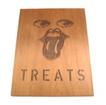 treats wooden sign