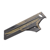 USED tomos golden bullet metal running board - BLACK - RIGHT side
