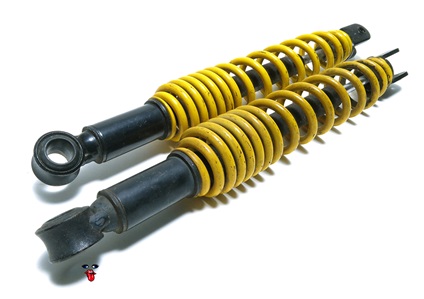 USED derbi revolution yellow shocks - 330mm