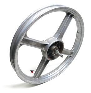 USED grey vespa 4 star front mag wheel - it's a goodins