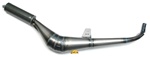 vespa simonini calibrata performance exhaust pipe - clear n green carbon