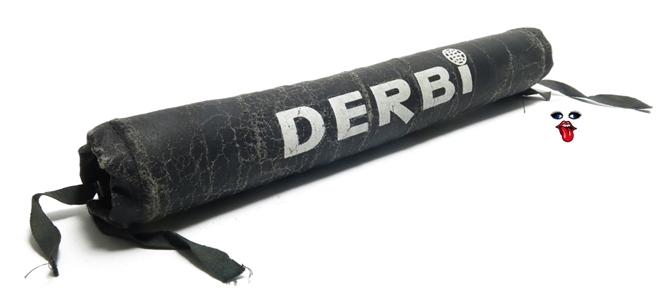 vintage derbi handlebar pad - BLACK