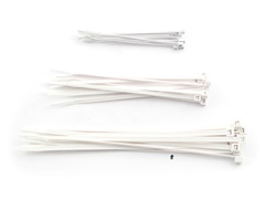 white zip tie pack