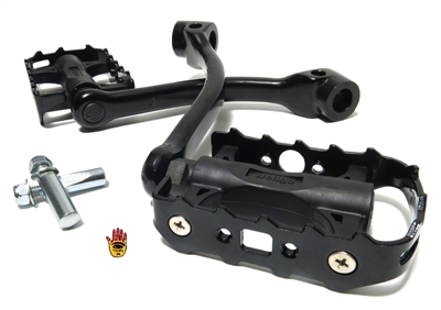 moped XTRA CLEARANCE pedal pak - BLK - gripper