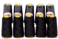 10 Large Cones with 3000 Yards of Polyester Thread