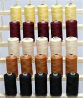 ThreadNanny 25 Large Spools of 3-PLY Polyester Sewing Quilting Serger Thread