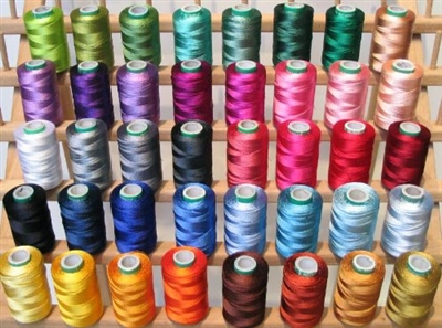 ThreadNanny 40 Large Spools Embroidery Threads for Brother Machine