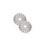 45mm Rotary Cutter Decrotative Wave Blade Set of 2