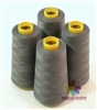 4 Large Cones of Polyester thread in Dark Grey with 3000 yards each