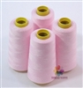 4 Large Cones of Polyester thread in Light Pink with 3000 yards each