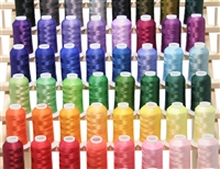 50 Large Premium Cones of Poly Embroidery Thread<br />
