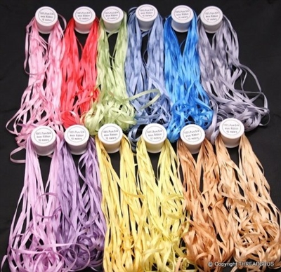 7mm size ThreadNanny 12 Spools of 100% Pure Silk Embroidery Ribbon