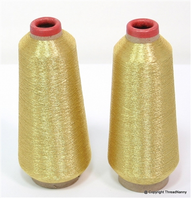 Gold Metallic Embroidery Thread Spools from ThreadNanny