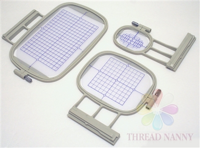 Set of 3 Embroidery Machine Hoops for Brother Innovis