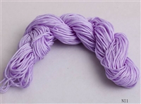 ThreadNanny 25 Yards of 2mm Satin Chinese Knot Cord in Lilac