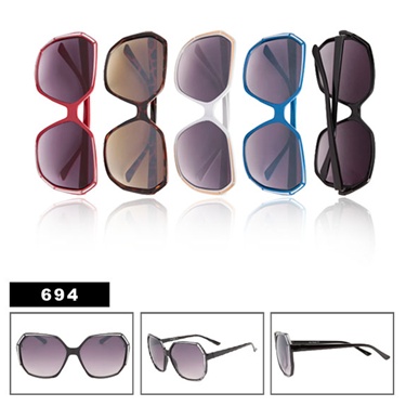These are oversized sunglasses in multi-colors.