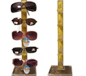 Sturdy plastic wholesale sunglass display-holds 5 pairs