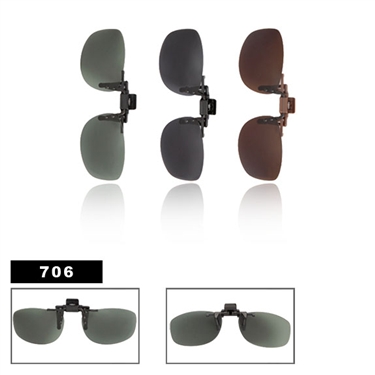 Wholesale Polarized Clip On Sunglasses 706