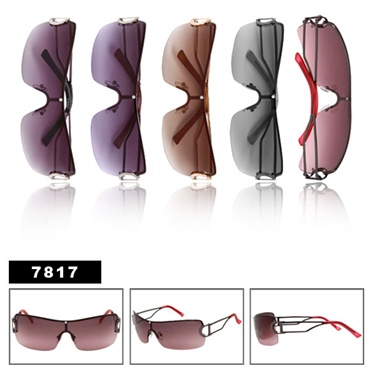 Splendid one piece lens style wholesale fashion sunglasses