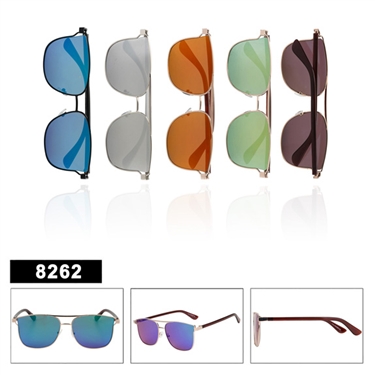 Ladies Retro Mirrored Sunglasses