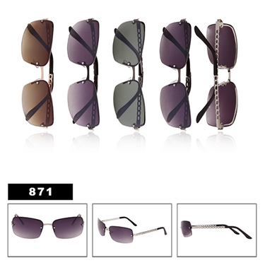 ladies metal fashion sunglasses