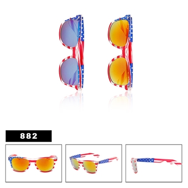 Mirrored U.S. Flag California Classics Sunglasses