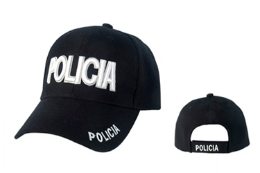 Shop online and get theses Wholesale Policia Baseball Hats these come in Black color.