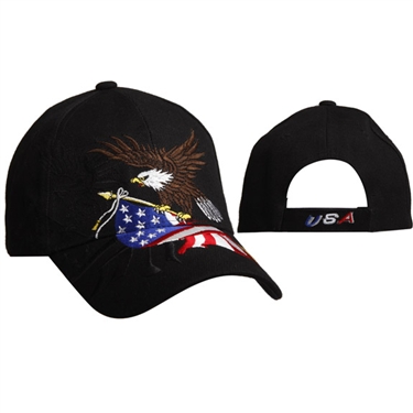 Patriotic Cap with Eagle & U.S. Flag