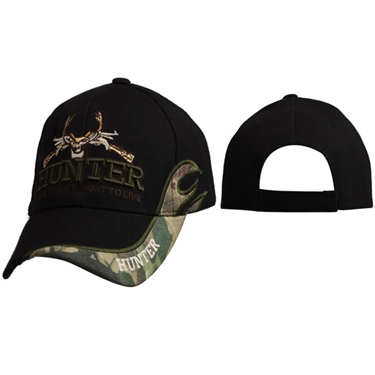 Wholesale "Hunter - Live to Hunt. Hunt to Live"  cap C6013