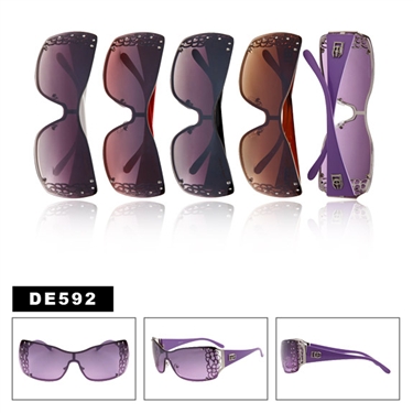 DE592 Wholesale One piece lens sunglasses