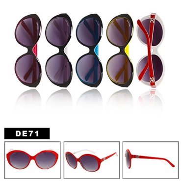 Check out these bright color sunglasses.