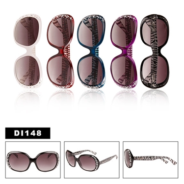 Zebra Print Sunglasses with Rhinestones!