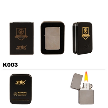 Brass Oil Lighter-Silver Shimmer-K003