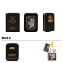 Brass Oil Lighter-Tiger-K013