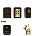 Brass Oil Lighter-Pot Leaf & Reggae Guy-K018