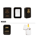 Brass Oil Lighter-Chrome Pattern-K025