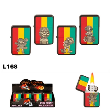 Assorted Reggae Cartoon Wholesale Oil Lighters L168