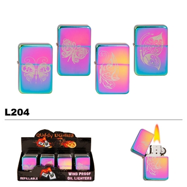 Assorted Butterflies Wholesale Oil Lighters L204