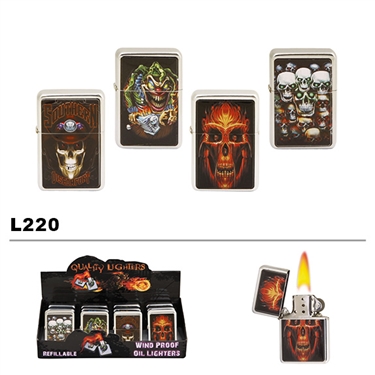 Assorted Skulls Wholesale Oil Lighters